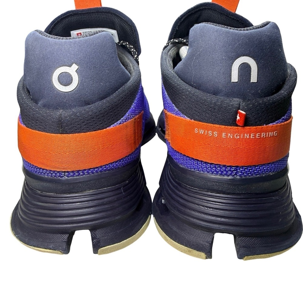 On Cloudnova Z5 Running Shoes Mens 10.5 Blue Orange CloudTec Sneakers - Picture 4 of 9